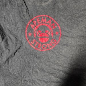 Gray T-Shirt with Red Logo